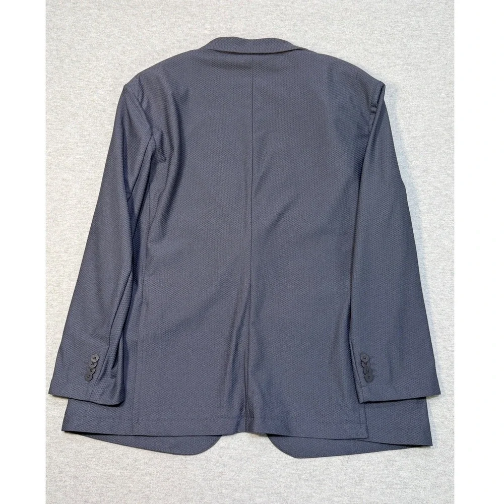 Twillory Performance Blazer Mens 50R Navy Blue 4-Way Stretch Cooling Tech Jacket